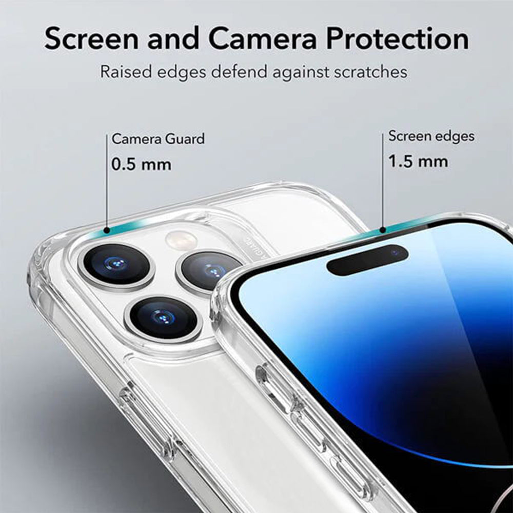 Phonix Case For iPhone 16e /15 / 14 / 13 Clear Rock Shockproof Case