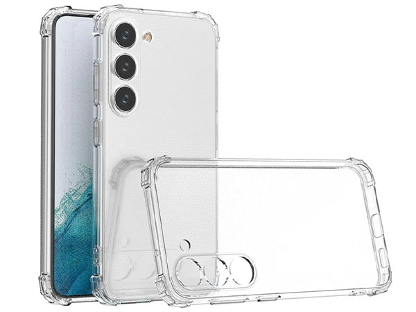 Samsung S24FE Clear Jelly Case  (With Soft Round Airbags)