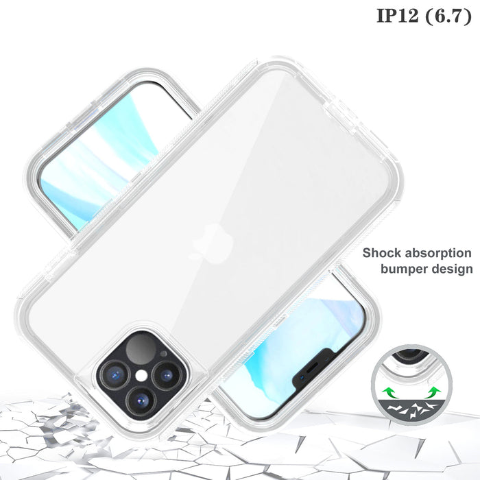 Phonix Case For iPhone 12 Pro Max Clear Diamond Case  (Heavy Duty)