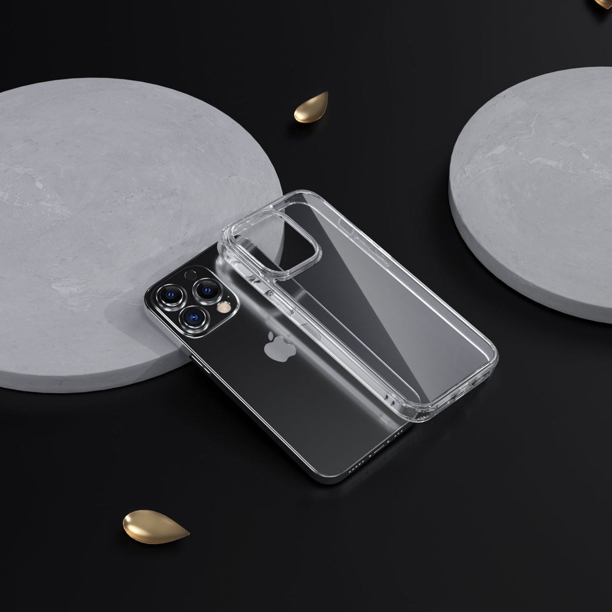 Phonix Case For iPhone 16e /15 / 14 / 13 Clear Rock Shockproof Case
