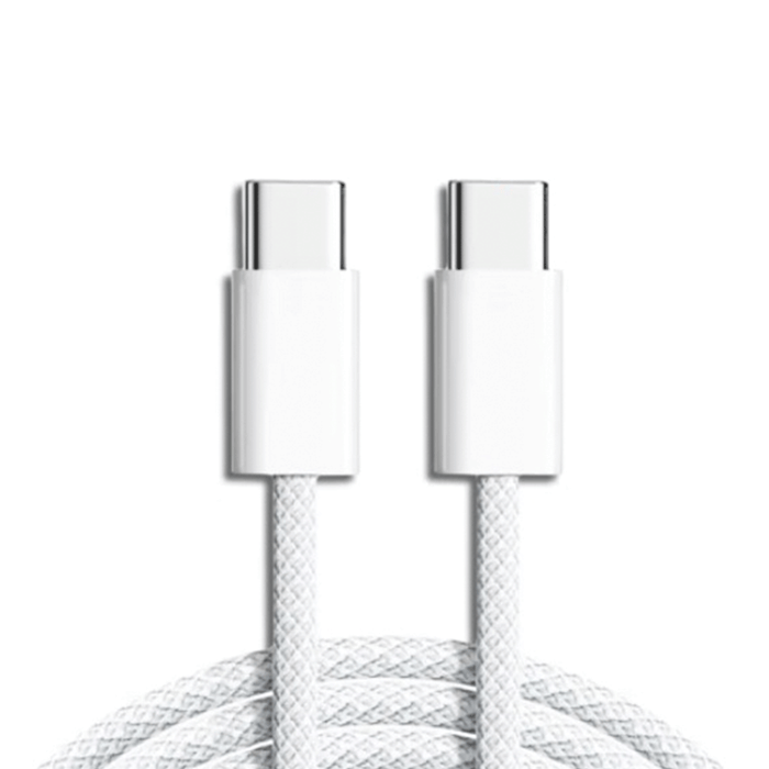 Pisen 1M USB-C to USB-C PD 60W High Density Braided Fast Charging Cable （LT-CC06-1000) Compatible for iPhone 15 Series