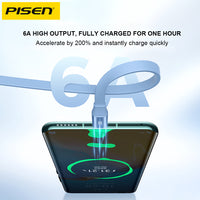 Pisen 3 in 1  66W Scalable Quick Series Data Cable 1.2m (Green)