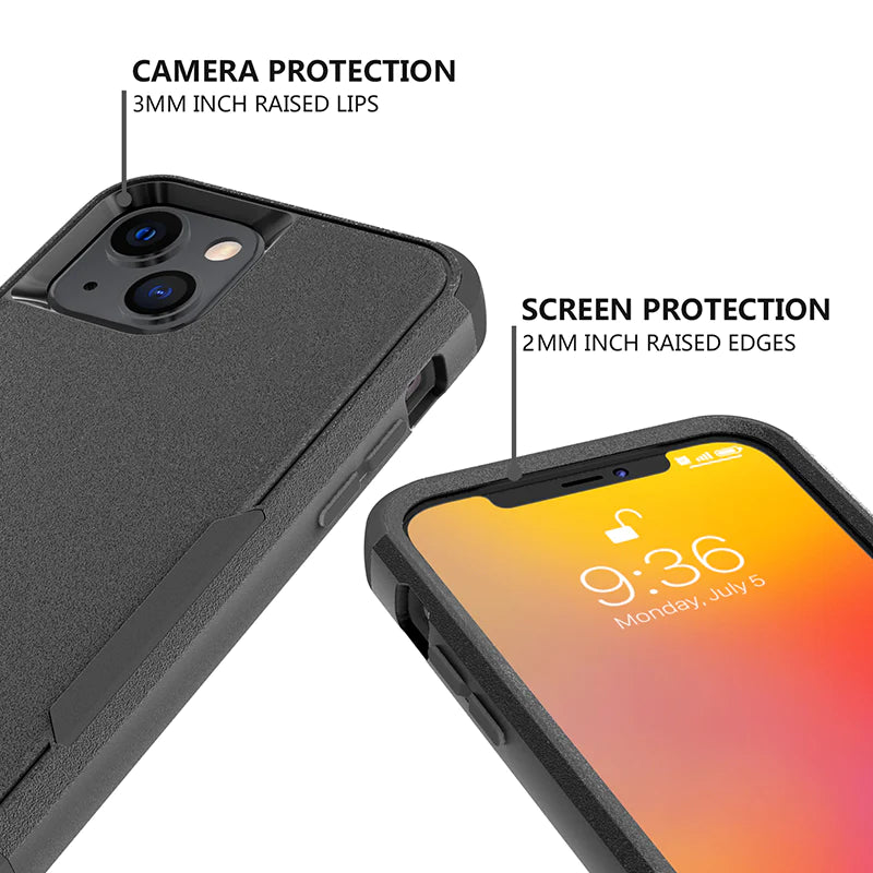 Phonix Case For iPhone Xs Max Black Armor (Heavy Duty) Case