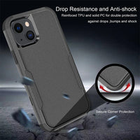 Phonix Case For iPhone 13 Black Armor (Heavy Duty) Case