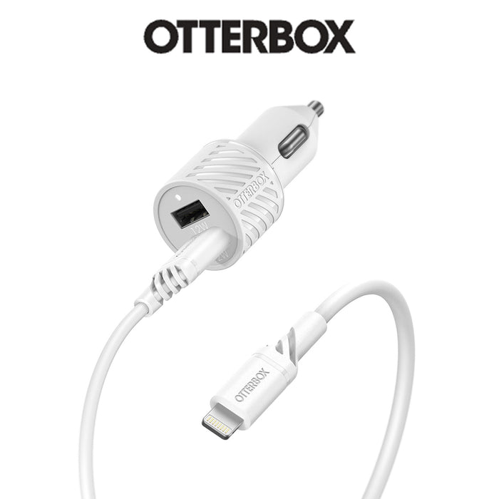 USB-A Dual Port Car Charging Kit With 1M MFI Lightning cable Otterbox (78-52698)