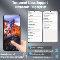 S23 FE Screen Protector 2.5D Clear Tempered Glass For Samsung Galaxy