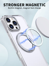 USP Clear Case For iPhone Air 360° Rotatable Ring Stand Compatible With Magsafe