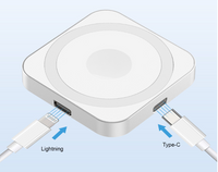 3-in-1 Wireless Charging Pad with MagSafe Portable silver