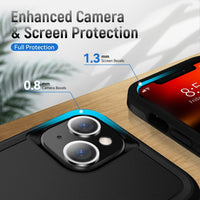 Phonix Case For Samsung A13 4G&5G Black Armor Light Case