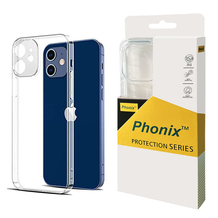 Phonix Case For iPhone 12 Pro Clear Rock Hard Case (With Camera Protective)