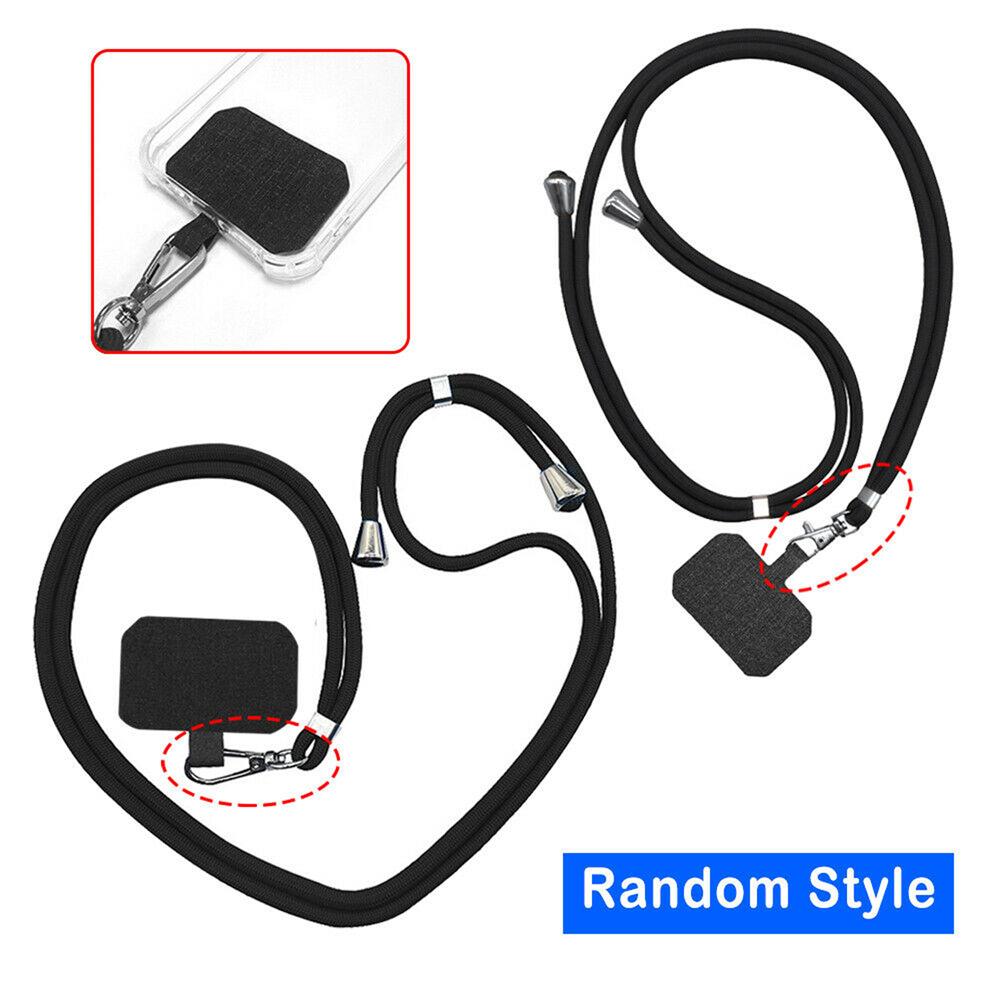 Universal Mobile Phone Lanyard Adjustable Hanging Neck Strap With Patch