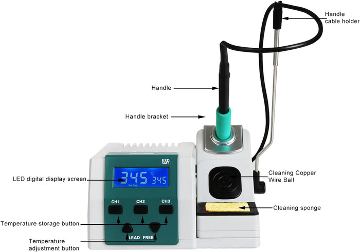 SUGON T26 Digital Display Soldering Station 4 Seconds Rapid Heating with Soldering Iron Tips