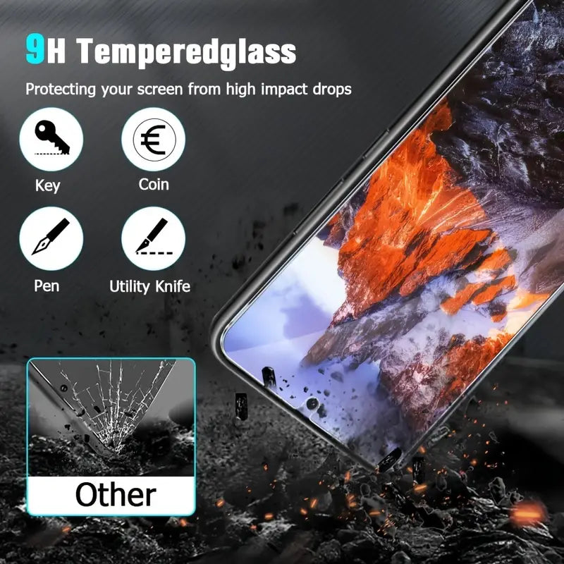 S23 FE Screen Protector 2.5D Clear Tempered Glass For Samsung Galaxy