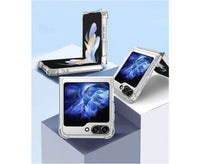 For Galaxy Z Flip 7 FE/Flip 6 Hard Crystal Clear Case Compatible With Magsafe
