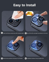 Camera Lens Protector For iPhone 15 / 15 Plus Back Lens Shield (Tempered Glass)