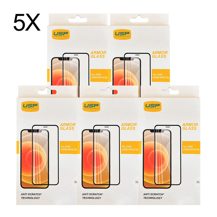 [5Pcs] USP Armor Glass Screen Protector For iPhone 15 Pro Max Full Cover