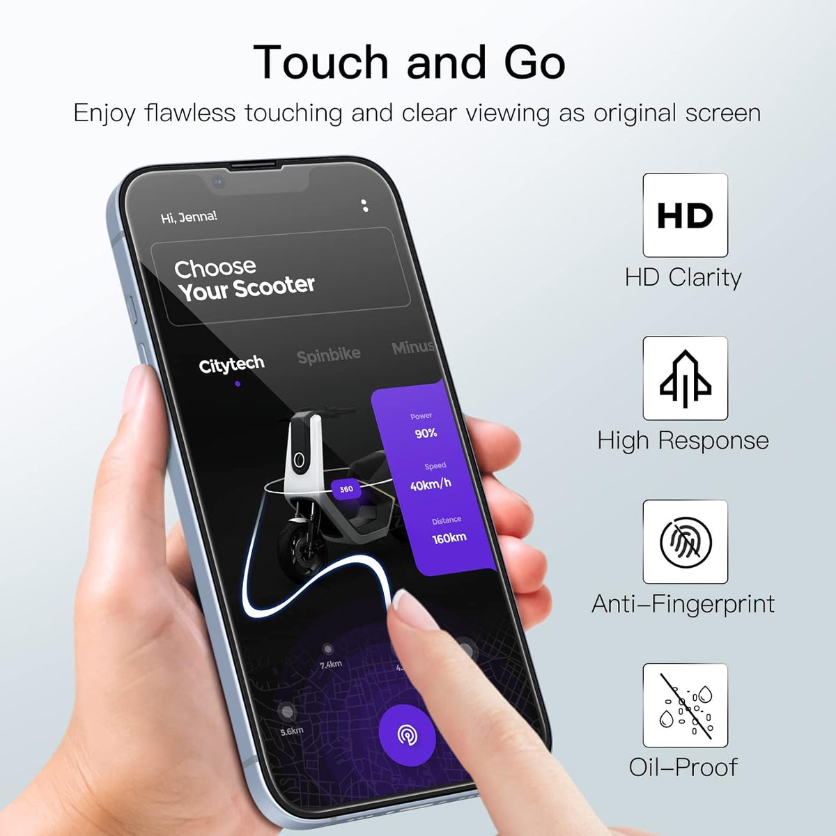 USP Clear Screen Protector For iPhone  11 /XR (10 PCS/Box)