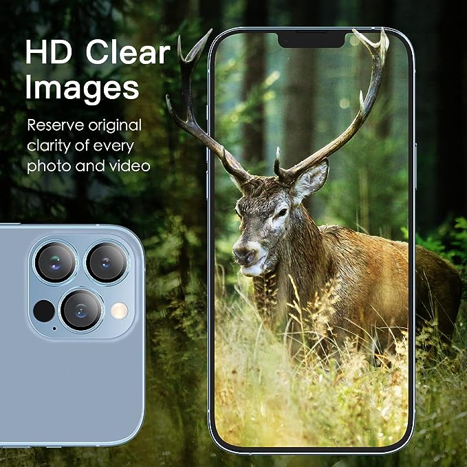 Camera Lens Protector For iPhone 16 Pro / 16 Pro Max Individual Ring Cover (Tempered Glass)