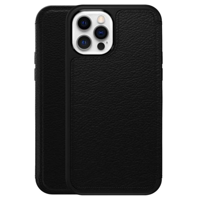 OtterBox Case For iPhone 15 Strada Folio Compatible With MagSafe Case Shadow Black