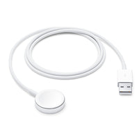 Magnetic Fast Charger to USB-A White (1m) Aluminium Alloy For Apple Watch