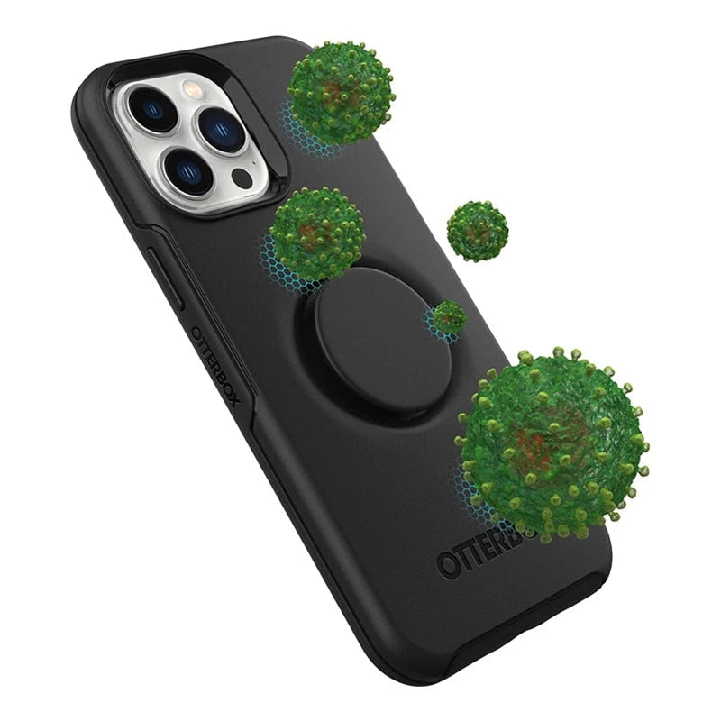 OtterBox Case For iPhone 14 Plus Otter + Pop Symmetry Series Case Black
