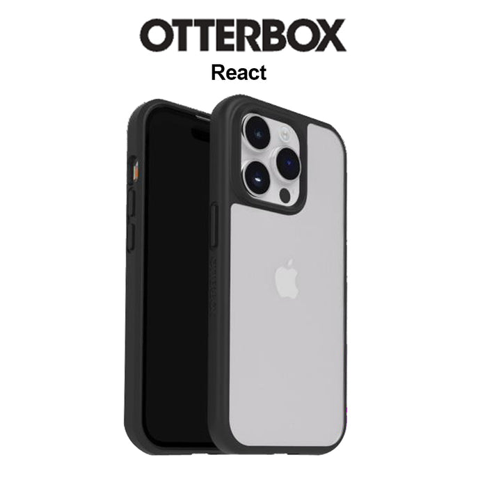 OtterBox Case For iPhone 15 Pro Max React Case Black CRYSTAL