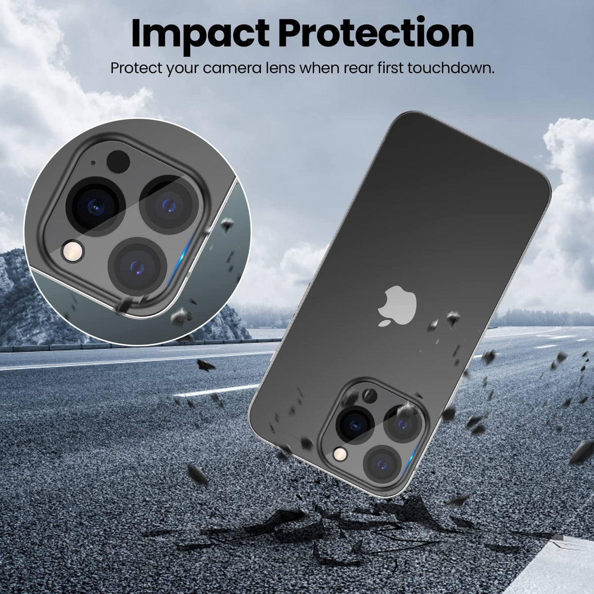 Phonix Camera Lens Protector For iPhone 14 Pro / 14 Pro Max Back Lens Shield(Tempered Glass)