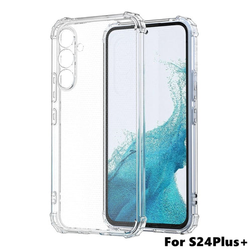 Samsung Galaxy S24 Plus / S25 Plus Clear Jelly Case (With Soft Round Airbags)