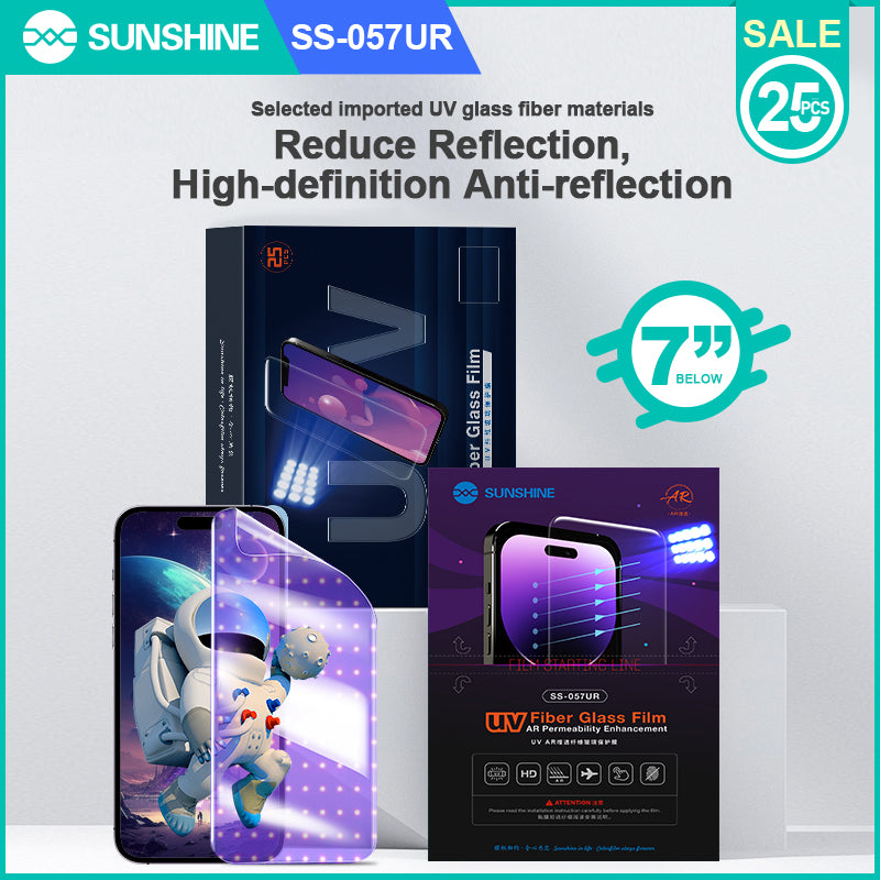 Nano Glass Film UV Film 2Gen with Glass Fibre  (25 PC) SUNSHINE 057UR