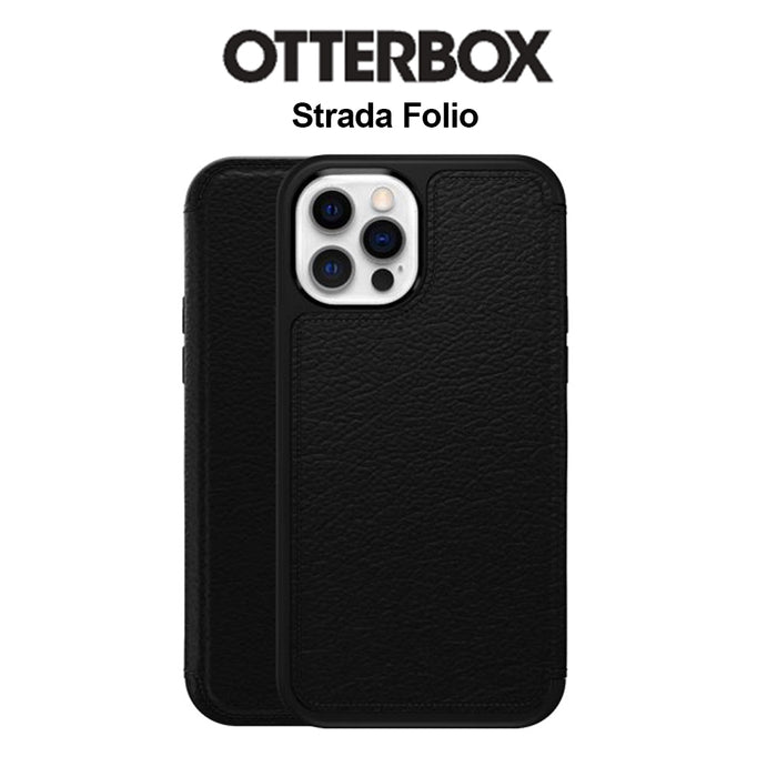 OtterBox Case For iPhone 15 Strada Folio Compatible With MagSafe Case Shadow Black