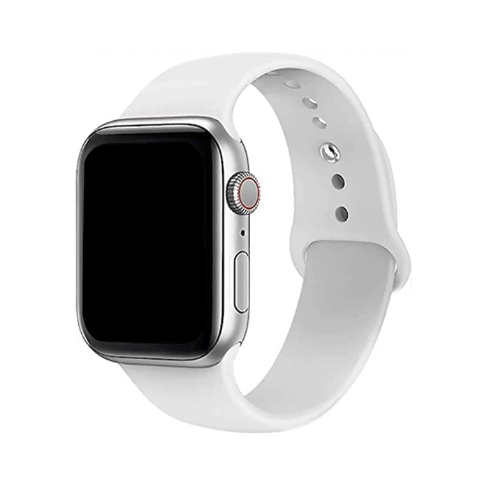 White TPU Watch Band  For Apple  Watch