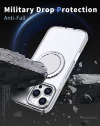 USP Clear Case For iPhone Air 360° Rotatable Ring Stand Compatible With Magsafe