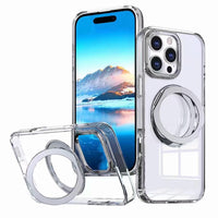 USP Clear Case For iPhone Air 360° Rotatable Ring Stand Compatible With Magsafe