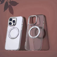 USP Clear Case For iPhone Air 360° Rotatable Ring Stand Compatible With Magsafe