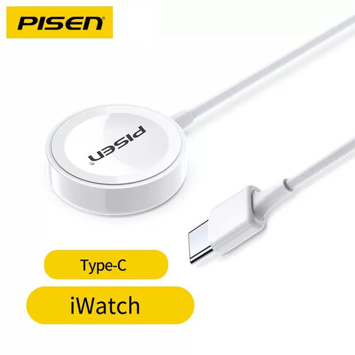 For Apple Watch Charger 1/2/3/4/5/6/7/SE Type-C PISEN 1M