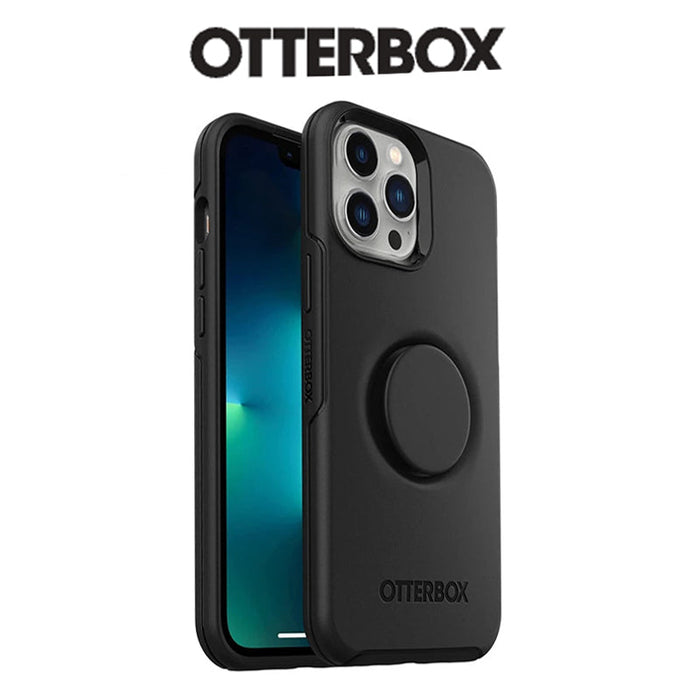 OtterBox Case For iPhone 14 Plus Otter + Pop Symmetry Series Case Black