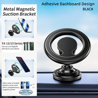 2 in 1 Standard Magnetic Car Airvent & Dashboard Mount for iPhone Compatible with Magsafe Black