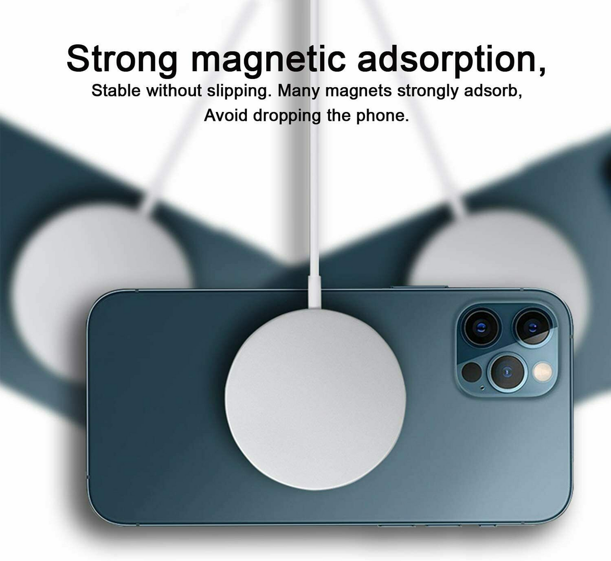 15W MagSafe Wireless Charging Cable Type C White 1M