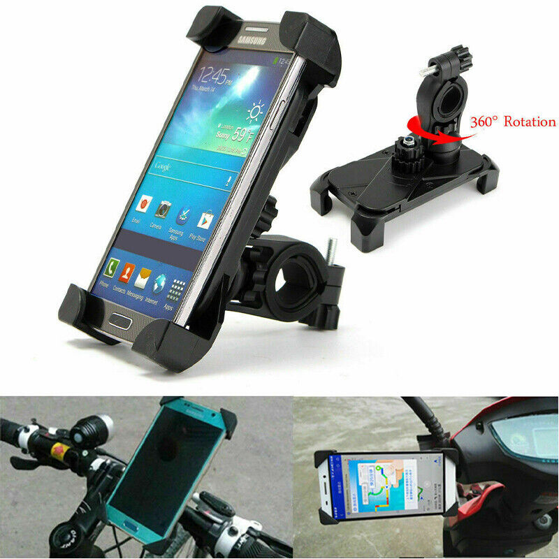 360° Rotation Bike Phone Holder Handlebar Mount for Motorcycle Bicycle
