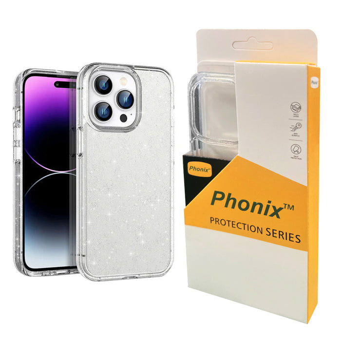 Phonix Case For iPhone 14 Pro Max Clear Rock Soft Tpu Case Stardust
