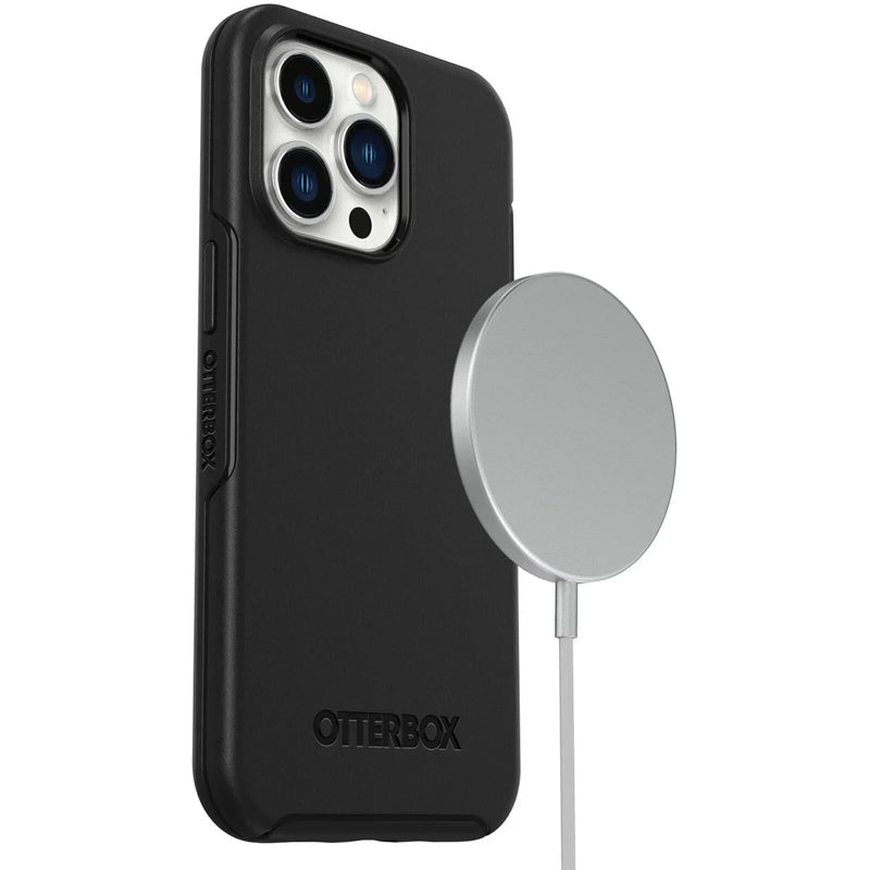 OtterBox Case for iPhone 14 Plus Symmetry + Antimicrobial Case with Magsafe Black