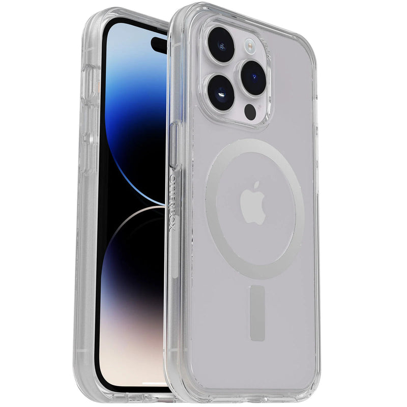 OtterBox Case for iPhone 13 Pro Max Symmetry + Clear Antimicrobial Case for MagSafe