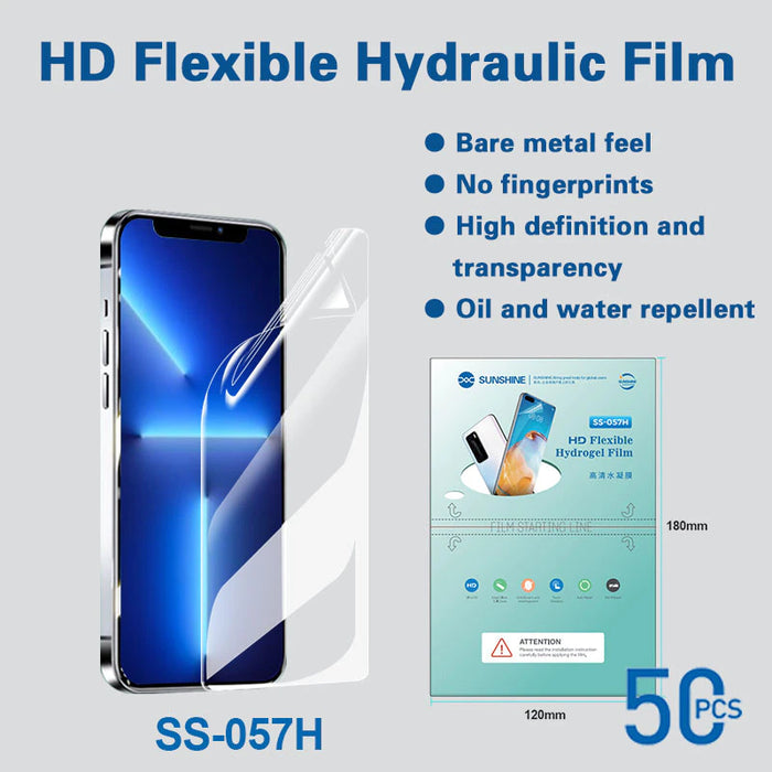 Flat Screen_SUNSHINE 057H Hydrogel Film for (50 PCS/Box)(Budget)