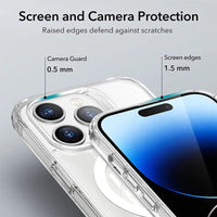 USP Case For iPhone 17 Pro Max Clear Rock Shockproof Case with MagSafe