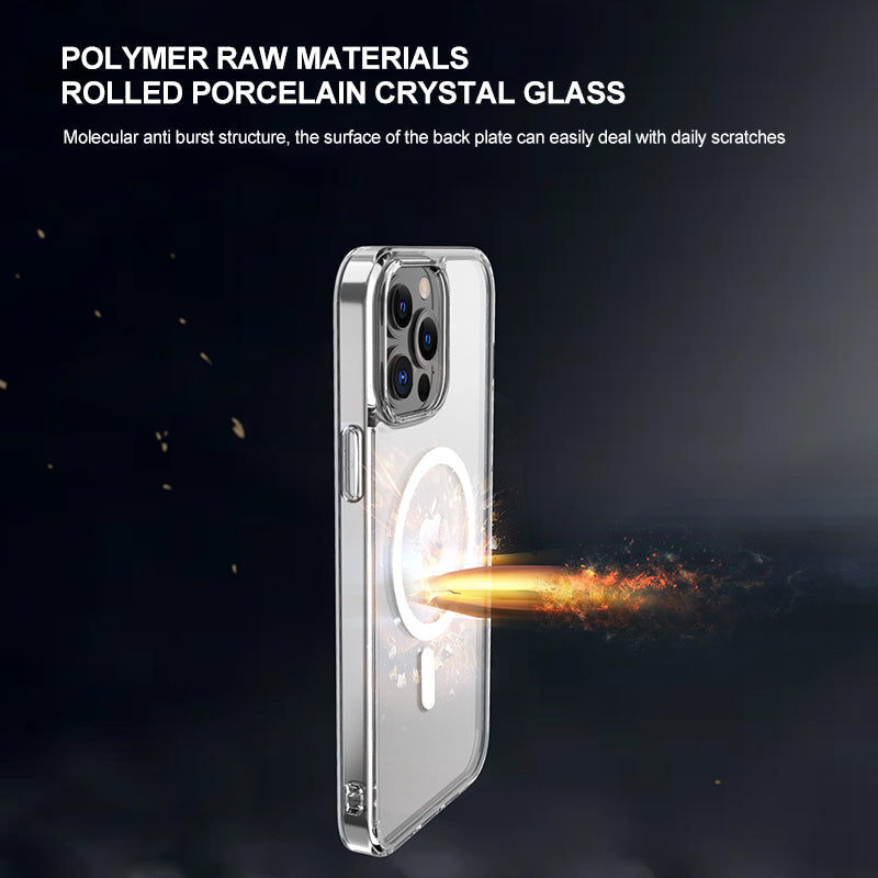 USP Case For iPhone 17 Pro Max Clear Rock Shockproof Case with MagSafe