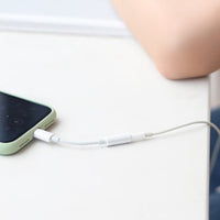 Lightning to aux 3.5mm Headphone Jack Adapter(Support phone call)
