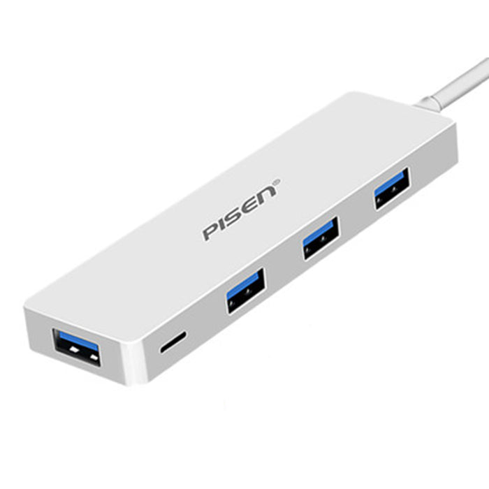 Type-C to 4 USB 3.0 HUB USB-C Charging Port Adapter NJ-HB4001 PISEN (0.15m)
