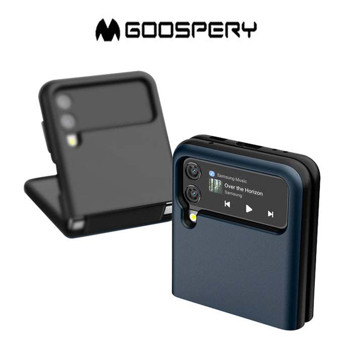 Goospery Fard Case PC / Soft Coating  (Matt Black) for GALAXY Z FLIP 3 4