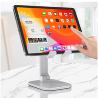 Folding Desktop Phone Stand/Holder for iPhone/iPad White USP