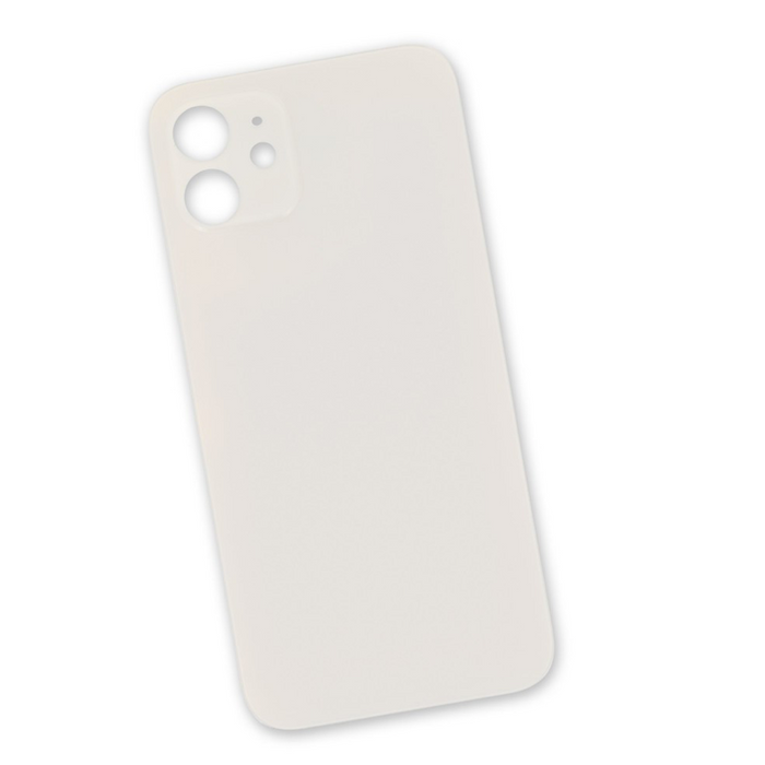 Rear Glass Replacement For iPhone 12 White (No logo)